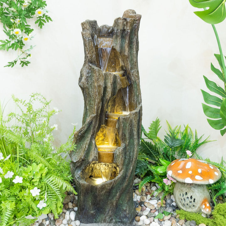 Waterfall Fountain for Outdoor Gardens and Patios