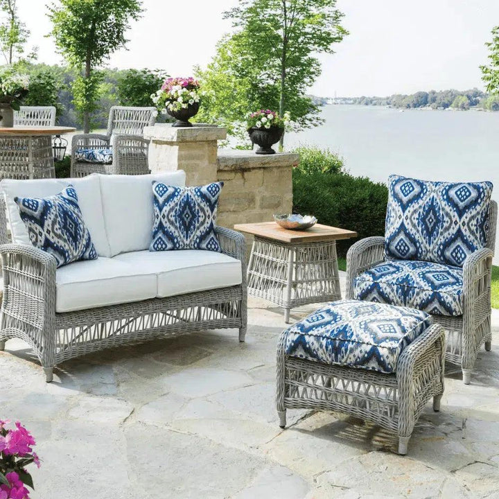 Wicker Patio Furniture Set Loveseat & Chairs