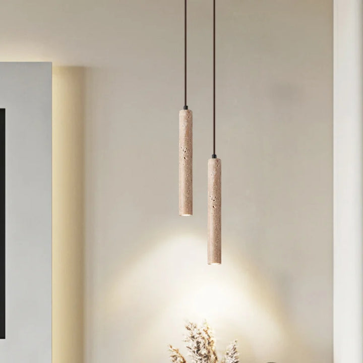 Yellow Stone Pendant Light Decor