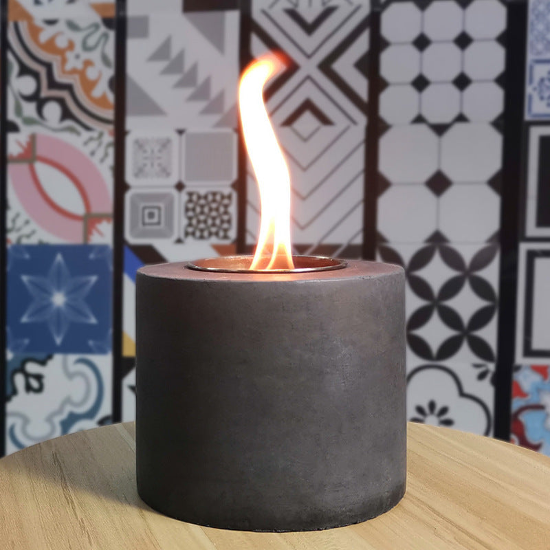 Portable Alcohol Stove Desktop Fireplace for Indoor Outdoor Heating Use