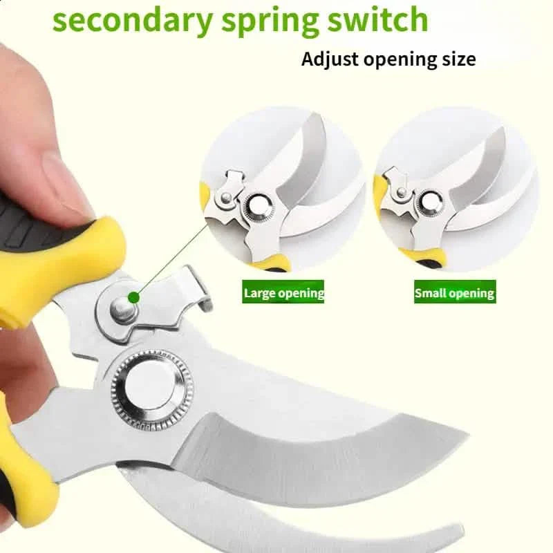 Heavy Duty Pruning Shears Rust Proof Stainless Steel Gardening Tool