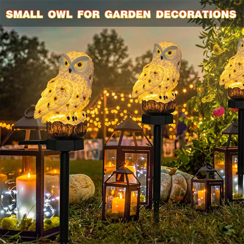 Solar Owl Garden Light - Decorative, Waterproof LED