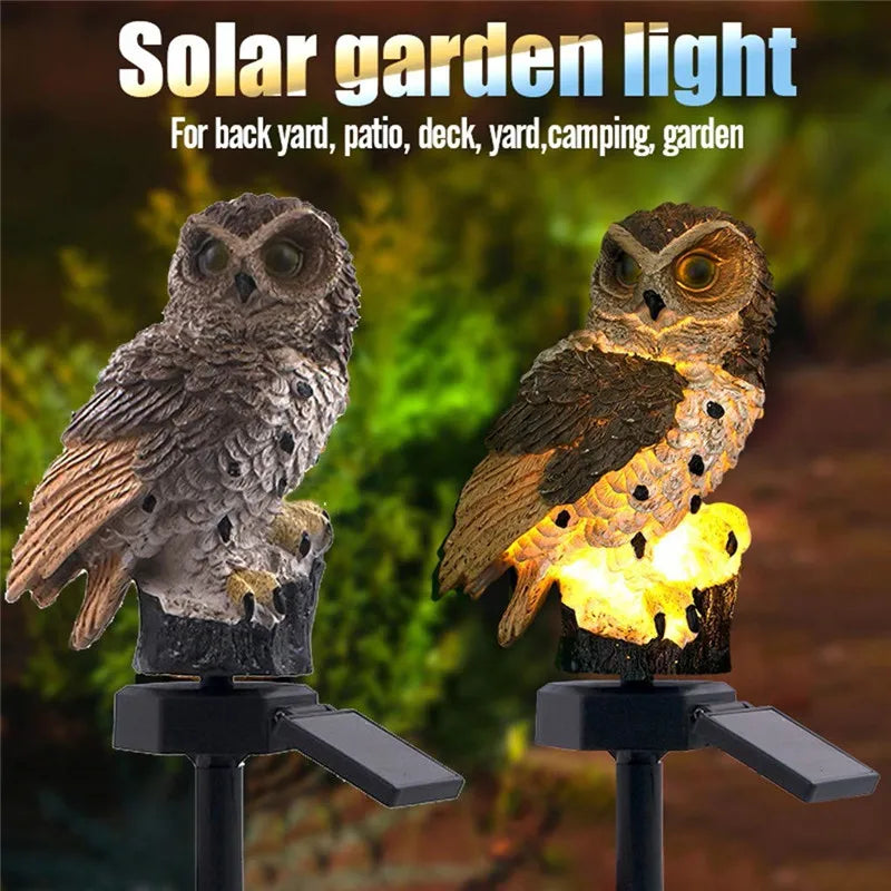 Solar Owl Garden Light - Decorative, Waterproof LED