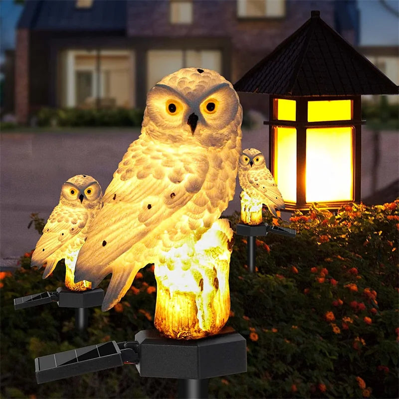 Solar Owl Garden Light - Decorative, Waterproof LED