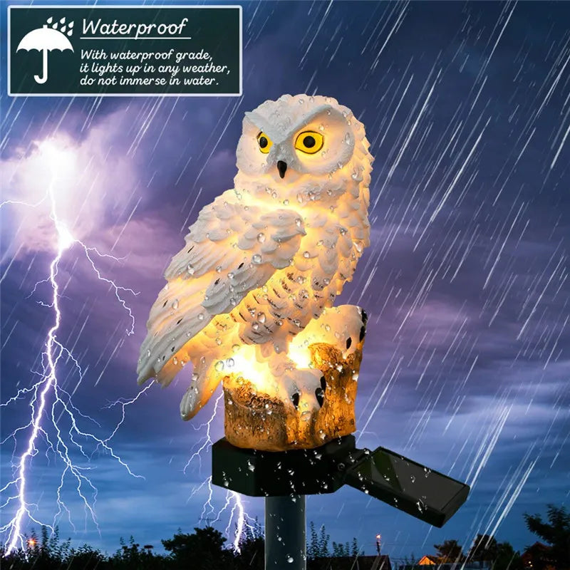 Solar Owl Garden Light - Decorative, Waterproof LED