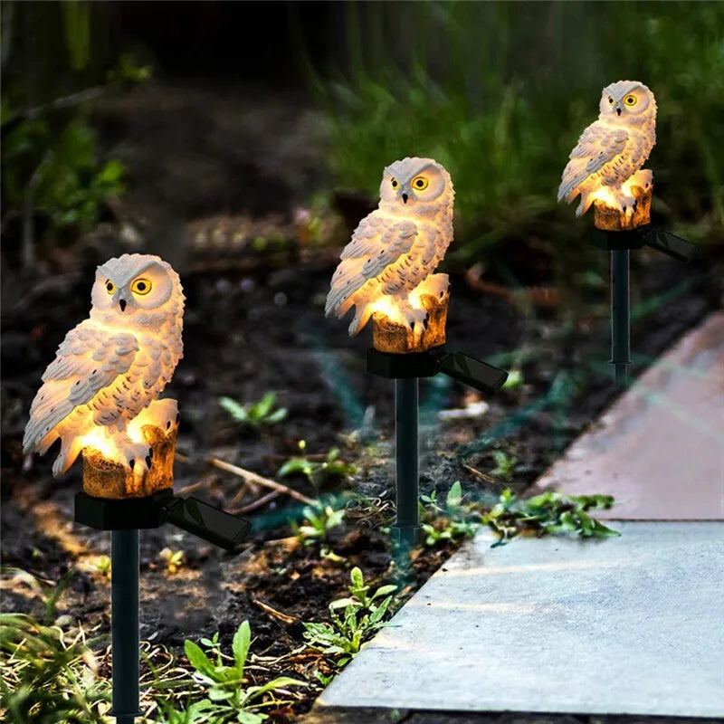 Solar Owl Garden Light - Decorative, Waterproof LED
