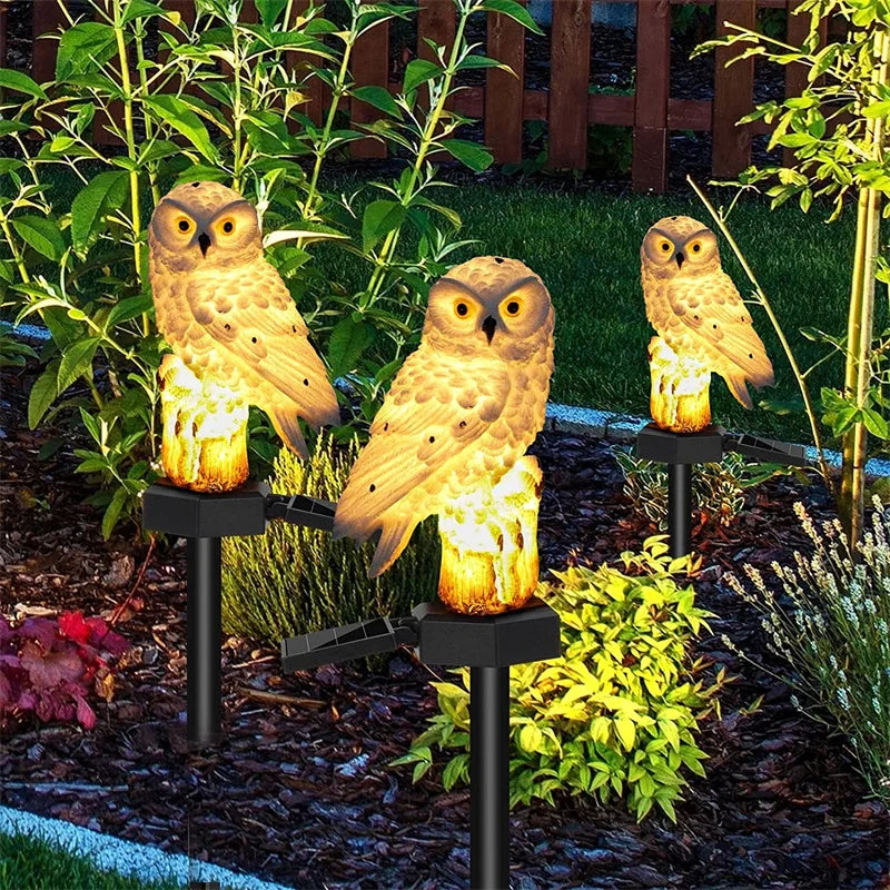 Solar Owl Garden Light - Decorative, Waterproof LED